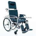 Recling Steel Wheelchair (cadeira de rodas multifuncional para deficientes)